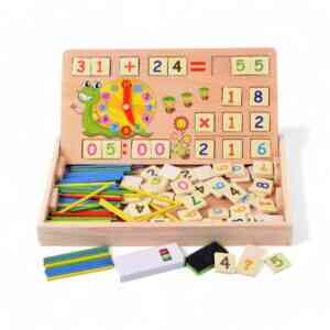 Montessori matematik leksak och ritset med dubbelsidig tavla